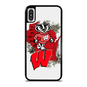 WISCONSIN BADGERS UNIVERSITY FOOTBALL LOGO iPhone X / XS Case Cover
