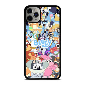 BLUEY CARTOON CHARACTERS COLLAGE iPhone 11 Pro Max Case Cover