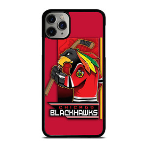CHICAGO BLACKHAWKS HOCKEY TEAM LOGO MASCOT iPhone 11 Pro Max Case Cover