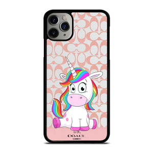 COACH NEW YORK LOGO CUTE UNICORN iPhone 11 Pro Max Case Cover