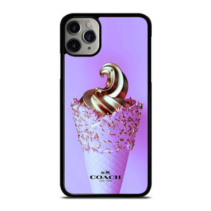 COACH NEW YORK LOGO GOLDEN ICE CREAM ICON iPhone 11 Pro Max Case Cover
