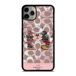 COACH NEW YORK LOGO MICKEY MINNIE MOUSE DISNEY KISS iPhone 11 Pro Max Case Cover