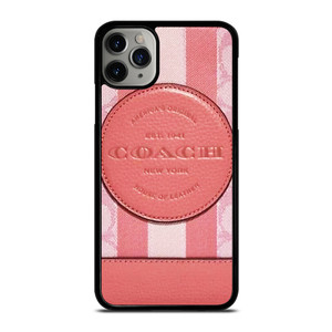 COACH NEW YORK LOGO PINK WALLET iPhone 11 Pro Max Case Cover