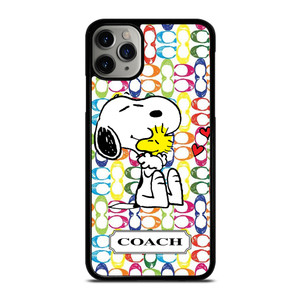 COACH NEW YORK LOGO SNOOPY THE PEANUTS iPhone 11 Pro Max Case Cover