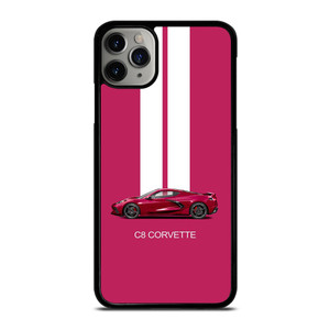 CORVETTE CAR C8 PINK iPhone 11 Pro Max Case Cover CORVETTE CAR C8 PINK iPhone 11 Pro Max Case Cover