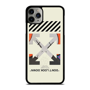 OFF WHITE KAWS LOGO DONT LOOK DOWN iPhone 11 Pro Max Case Cover