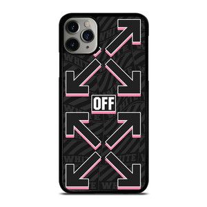 OFF WHITE LOGO BLACK PINK iPhone 11 Pro Max Case Cover
