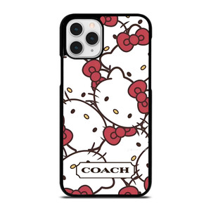 COACH NEW YORK HELLO KITTY FACE COLLAGE iPhone 11 Pro Case Cover COACH NEW YORK HELLO KITTY FACE COLLAGE iPhone 11 Pro Case Cover