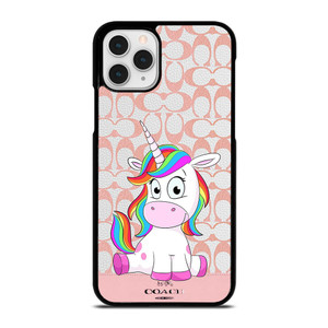 COACH NEW YORK LOGO CUTE UNICORN iPhone 11 Pro Case Cover