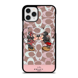 COACH NEW YORK LOGO MICKEY MINNIE MOUSE DISNEY KISS iPhone 11 Pro Case Cover