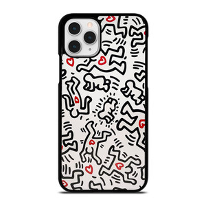 KEITH HARING ART HEART FIGURES iPhone 11 Pro Case Cover