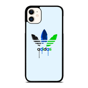 ADIDAS LOGO GREEN BLUE ICON iPhone 11 Case Cover