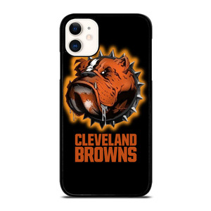 CLEVELAND BROWNS FOOTBALL LOGO DAWG POUND MASCOT iPhone 11 Case Cover CLEVELAND BROWNS FOOTBALL LOGO DAWG POUND MASCOT iPhone 11 Case Cover
