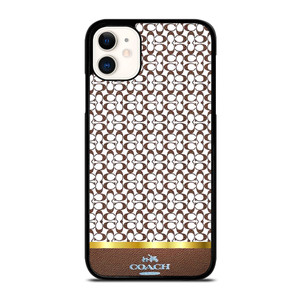 COACH NEW YORK ICON BROWN EMBLEM iPhone 11 Case Cover