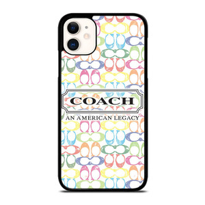 COACH NEW YORK LOGO AMERICAN LEGACY COLORFUL PATTERN iPhone 11 Case Cover