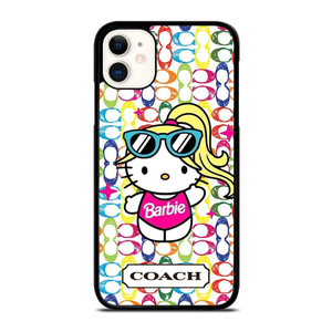 COACH NEW YORK LOGO HELLO KITTIE BARBIE iPhone 11 Case Cover