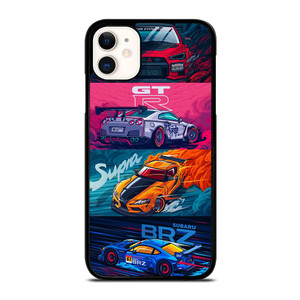 JAPAN RACING SPORTS CARS SUPRA GTR LANCER BRZ iPhone 11 Case Cover