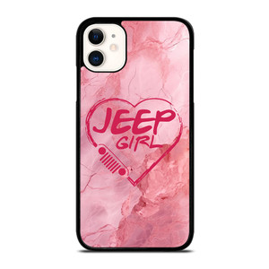 JEEP GIRL LOGO LOVE MARBLE iPhone 11 Case Cover