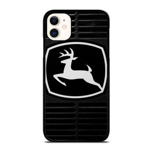 JOHN DEERE TRACTOR LOGO BLACK iPhone 11 Case Cover JOHN DEERE TRACTOR LOGO BLACK iPhone 11 Case Cover