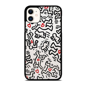 KEITH HARING ART HEART FIGURES iPhone 11 Case Cover