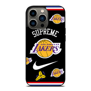 LA LAKERS NBA X SUPREME NIKE iPhone 13 Pro Case Cover