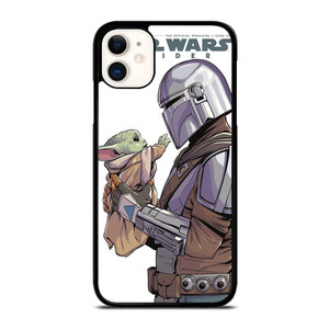 MANDALORIAN AND BABY YODA STAR WARS INSIDER iPhone 11 Case Cover