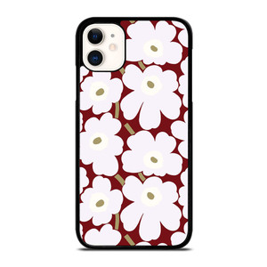 MARIMEKO HERITAGE WHITE RED FLOWER iPhone 11 Case Cover