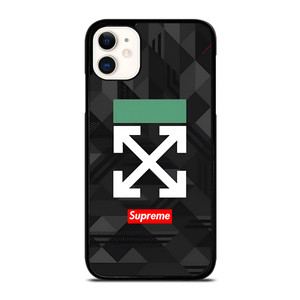 OFF WHITE LOGO SUPREME ICON iPhone 11 Case Cover