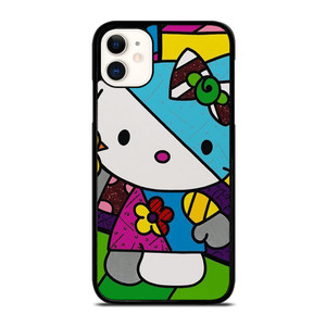 ROMERO BRITTO HELLO KITTY ART iPhone 11 Case Cover