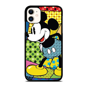 ROMERO BRITTO MICKEY MOUSE ART iPhone 11 Case Cover