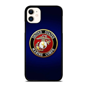 UNITED STATES US MARINE CORPS LOGO BLUE iPhone 11 Case Cover