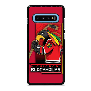 CHICAGO BLACKHAWKS HOCKEY TEAM LOGO MASCOT Samsung Galaxy S10 Plus Case Cover