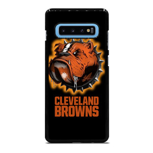 CLEVELAND BROWNS FOOTBALL LOGO DAWG POUND MASCOT Samsung Galaxy S10 Plus Case Cover