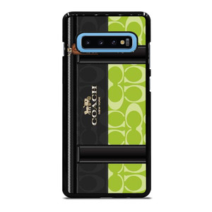 COACH NEW YORK LOGO GREEN BAG Samsung Galaxy S10 Plus Case Cover