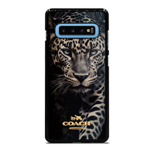 COACH NEW YORK LOGO LEOPARD Samsung Galaxy S10 Plus Case Cover