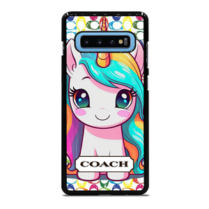COACH NEW YORK LOGO PRETTY UNICORN Samsung Galaxy S10 Plus Case Cover