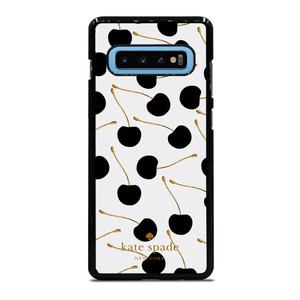 KATE SPADE NEW YORK LOGO BLACK CHERRIES Samsung Galaxy S10 Plus Case Cover