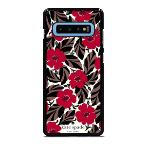KATE SPADE NEW YORK LOGO RED ROSES Samsung Galaxy S10 Plus Case Cover