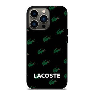 LACOSTE LOGO PATTERN iPhone 13 Pro Case Cover LACOSTE LOGO PATTERN iPhone 13 Pro Case Cover