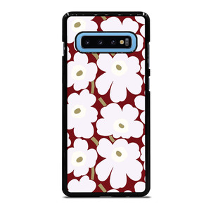 MARIMEKO HERITAGE WHITE RED FLOWER Samsung Galaxy S10 Plus Case Cover