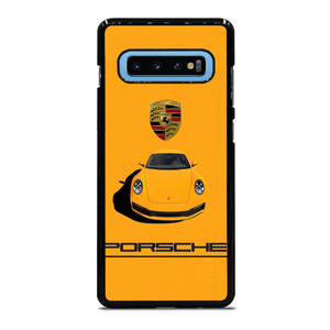 PORSCHE CAR LOGO YELLOW Samsung Galaxy S10 Plus Case Cover