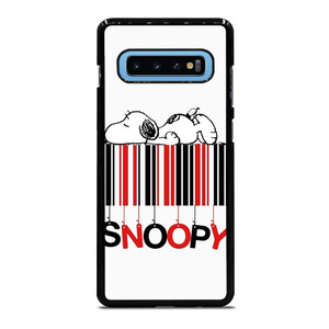 SNOOPY THE PEANUTS CARTOON BARCODE Samsung Galaxy S10 Plus Case Cover