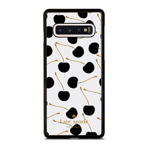 KATE SPADE NEW YORK LOGO BLACK CHERRIES Samsung Galaxy S10 Case Cover