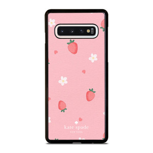 KATE SPADE NEW YORK LOGO STRAWBERRIES Samsung Galaxy S10 Case Cover KATE SPADE NEW YORK LOGO STRAWBERRIES Samsung Galaxy S10 Case Cover