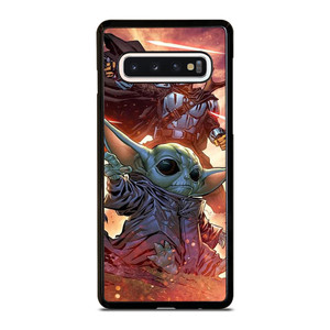 MANDALORIAN AND BABY YODA STAR WARS Samsung Galaxy S10 Case Cover MANDALORIAN AND BABY YODA STAR WARS Samsung Galaxy S10 Case Cover