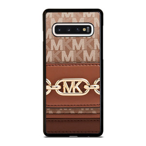 MK MICHAEL KORS LOGO BROWN BAG Samsung Galaxy S10 Case Cover