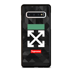 OFF WHITE LOGO SUPREME ICON Samsung Galaxy S10 Case Cover