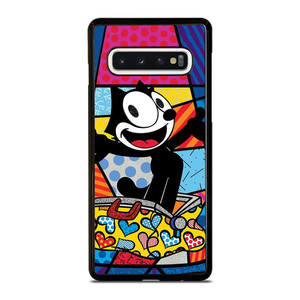ROMERO BRITTO FELIX THE CAT ART Samsung Galaxy S10 Case Cover