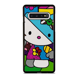 ROMERO BRITTO HELLO KITTY ART Samsung Galaxy S10 Case Cover ROMERO BRITTO HELLO KITTY ART Samsung Galaxy S10 Case Cover