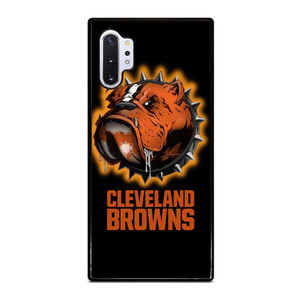 CLEVELAND BROWNS FOOTBALL LOGO DAWG POUND MASCOT Samsung Galaxy Note 10 Plus Case Cover